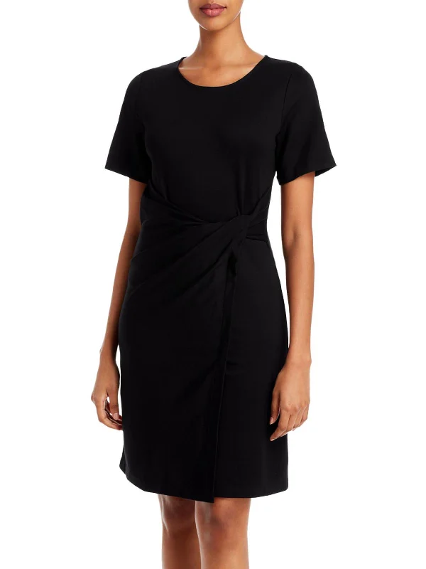 Maddy Womens Short Sleeve Short Wear to Work Dress Timeless Women's Apparel