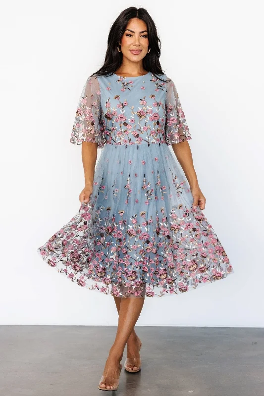 Duchess Tulle Dress | Blue Garden Women's Work Outfit