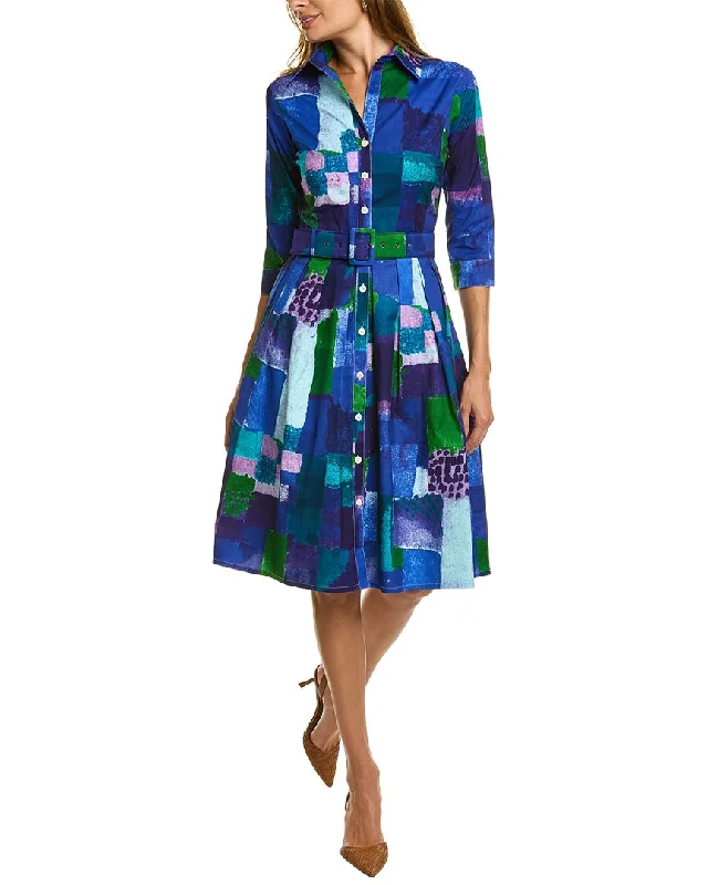 Samantha Sung Audrey 1 3/4-Sleeve Shirtdress Glamorous Evening Wear