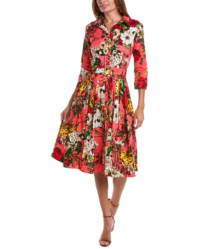 Samantha Sung Audrey Shirtdress Charming Women's Outfit For Special Occasions