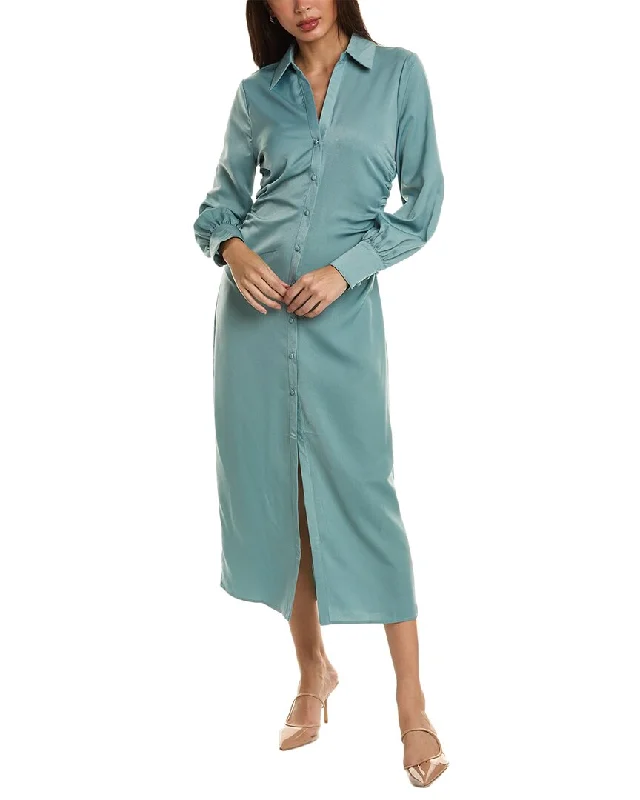 Brook + Lynn Midi Shirtdress Women's Clothes For The Office