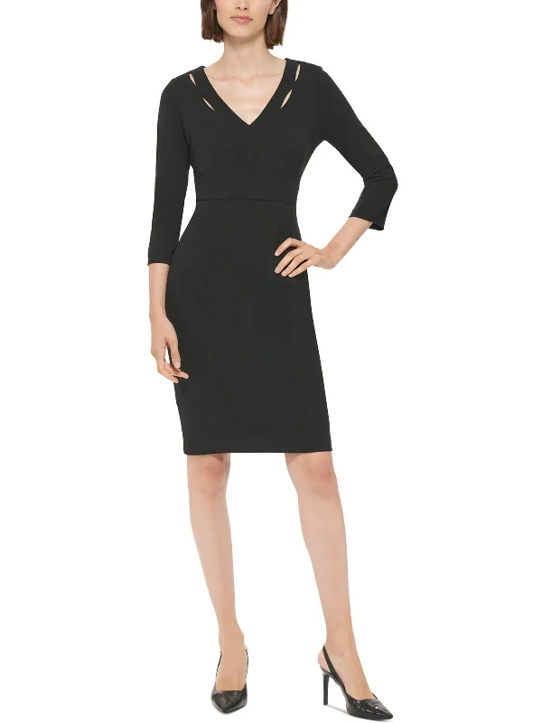 Womens Cutout Midi Sheath Dress Women's Romantic Outfit