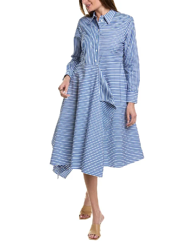 Lafayette 148 New York Asymmetric Shirtdress Vintage-Inspired Women's Clothes