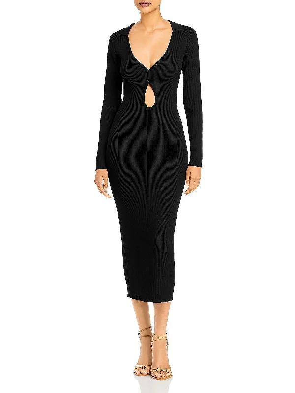 Rosario Womens Ribbed Long Sweaterdress Flash Sales Today