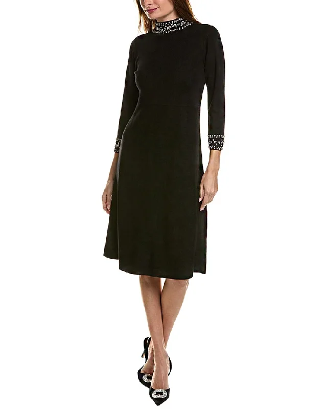 Anne Klein Mock Neck Sweaterdress Holiday Discount