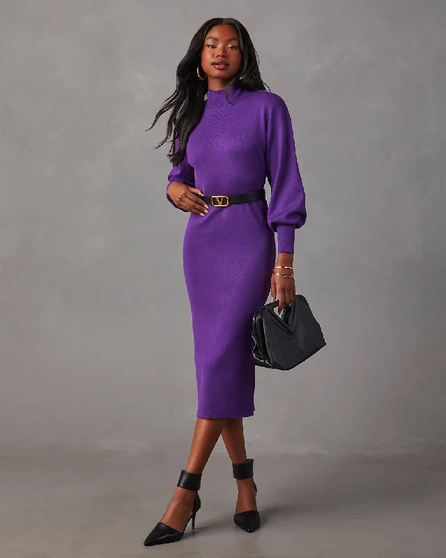 Barker Knit Midi Sweater Dress Holiday Discount