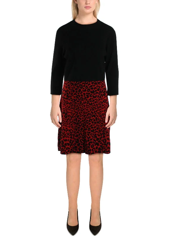 Womens Printed Office Wear to Work Dress Women's Luxury Attire