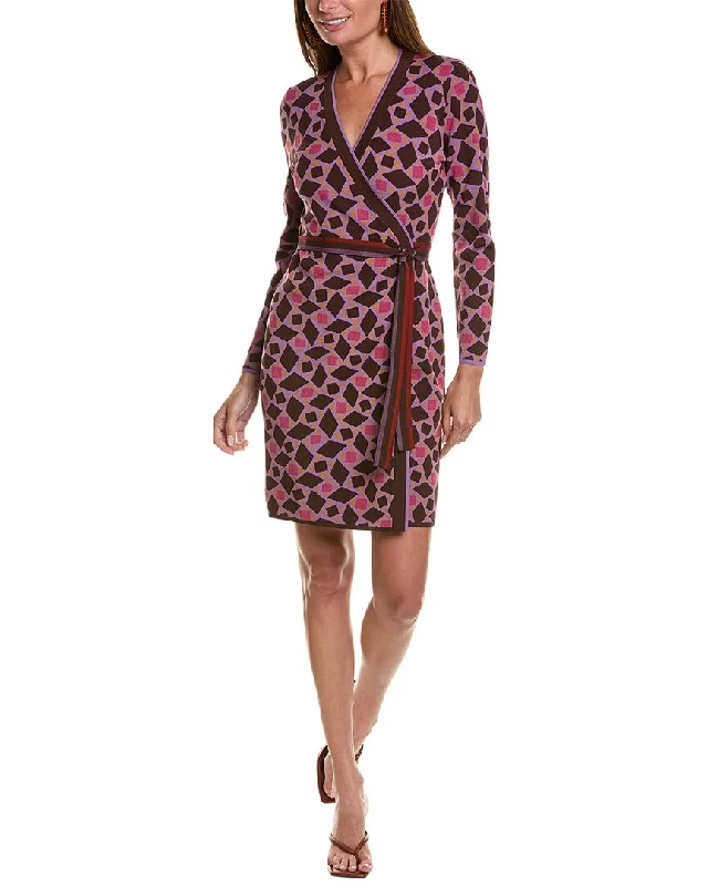 Diane von Furstenberg Edwina Wrap Dress Women's Workout Clothing