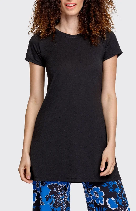 Vadim 33" Tunic Dress - Noir - FINAL SALE Women's Casual Apparel For Weekends