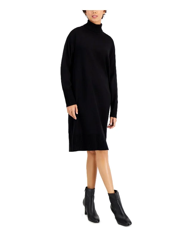 Womens Knit Knee-Length Sweaterdress Women's Stylish Professional Garments