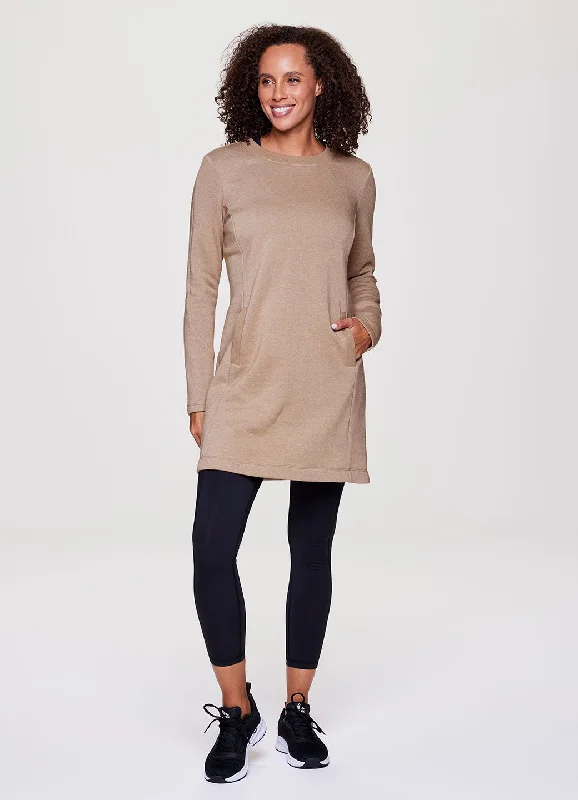 Prime Fleece Crewneck Dress Timeless Women's Fashion Styles