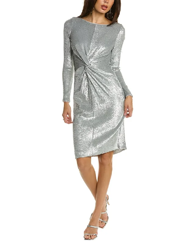 Donna Karan Sequin Twisted Sheath Dress Comfortable Lounge Clothing