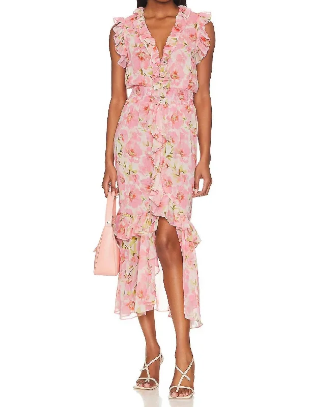 Kidada Dress In Blushing Flora Women's Professional Outfit