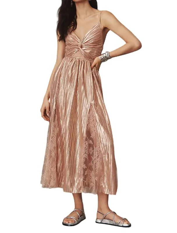 Franny Dress In Rose Gold Women's Functional Outdoor Garments