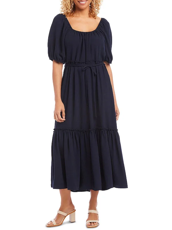 Womens Cocktail Midi Fit & Flare Dress Modern Women's Fashion with Vintage Touches