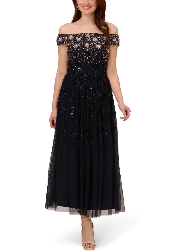 Womens Sequin Beaded Cocktail And Party Dress Women's Outerwear for All Weather Conditions