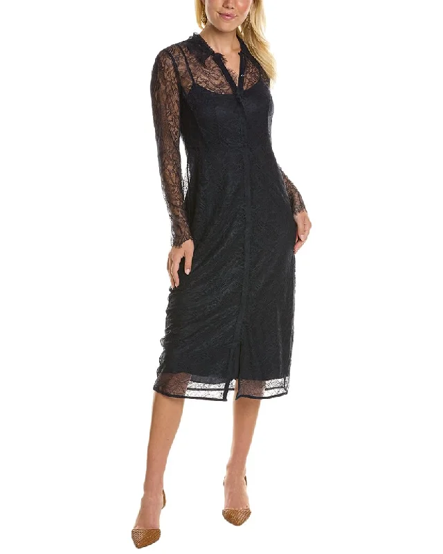 Rebecca Taylor Lace Shirtdress Women Wear Boutique