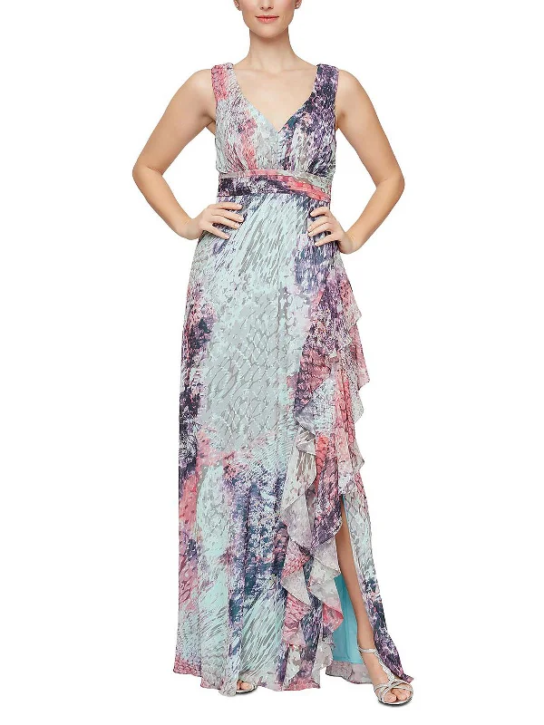 Womens Ruffled Maxi Evening Dress Flash Sale Or Flash Sales