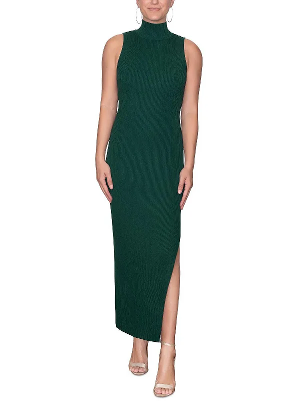 Womens Mock Neck Midi Sweaterdress Trendy Boutique Online