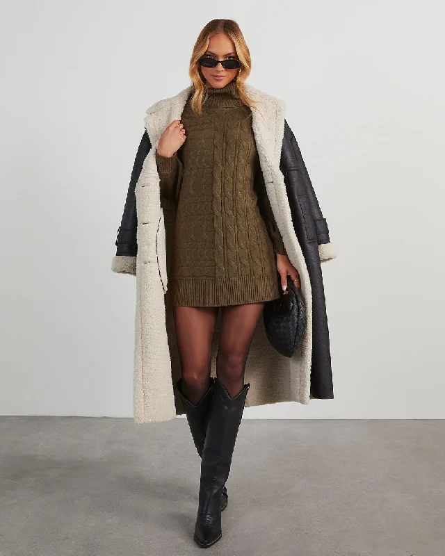 Sherwood Cable Knit Mini Sweater Dress Flash Sale Or Flash Sales