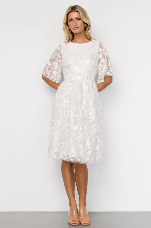 Duchess Tulle Dress | White Garden Stylish Dresses for Women