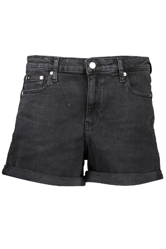 Calvin Klein Chic Mid-Rise  blue Women's Shorts Casual Style for Busy Women