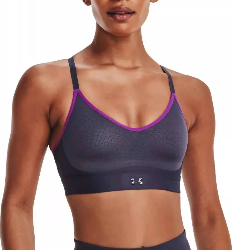 Infinity Low Sports Bra In Gray, Purple Women's Clothing Online Sale