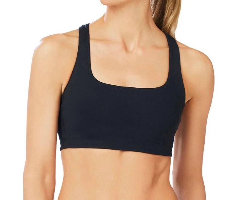 Define Low Impact Sports Bra In Black Chic Casual Wardrobe Essentials