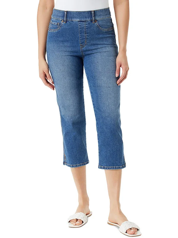 Womens Denim Slimming Capri Jeans Sale Clearance