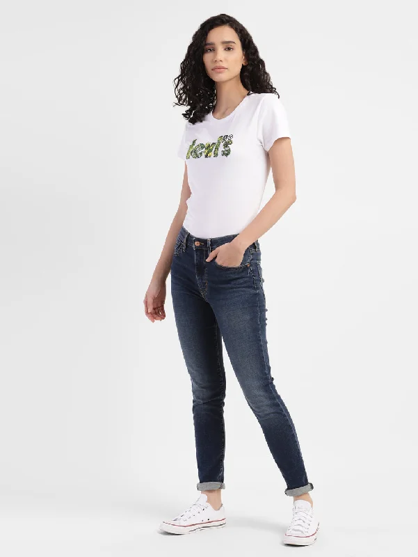 Women's High Rise 721 Skinny Jeans Comfortable Women's Attire