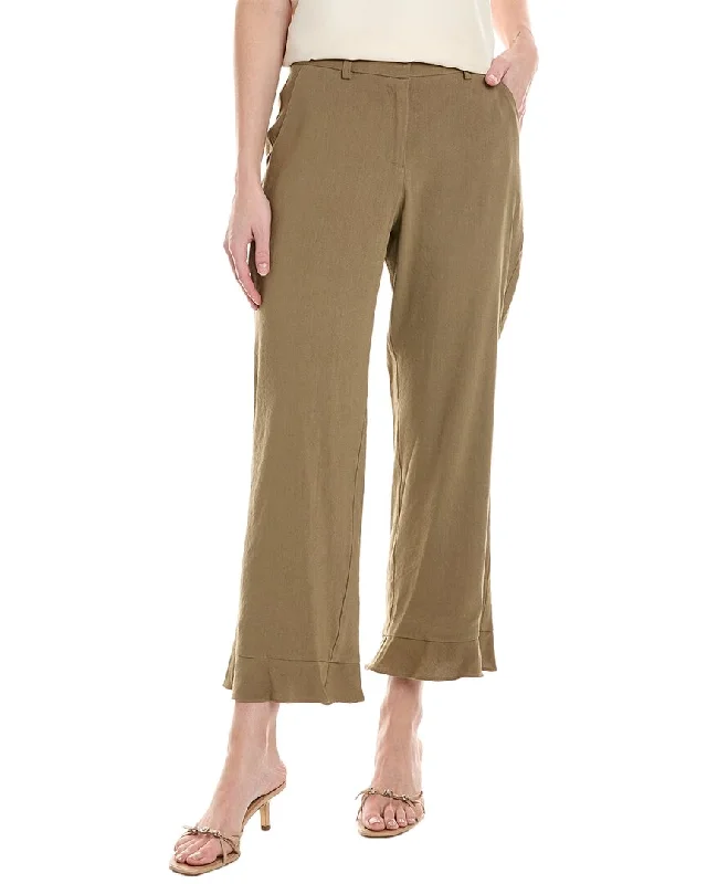 DREW Ingrid Linen-Blend Trouser Women's Stylish Professional Apparel