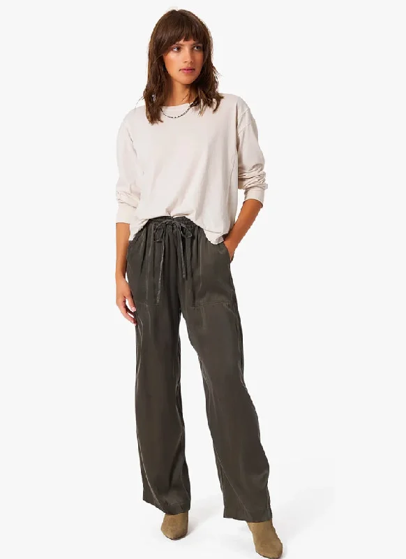 Luca Silk Pant - Moss Women Wear Online