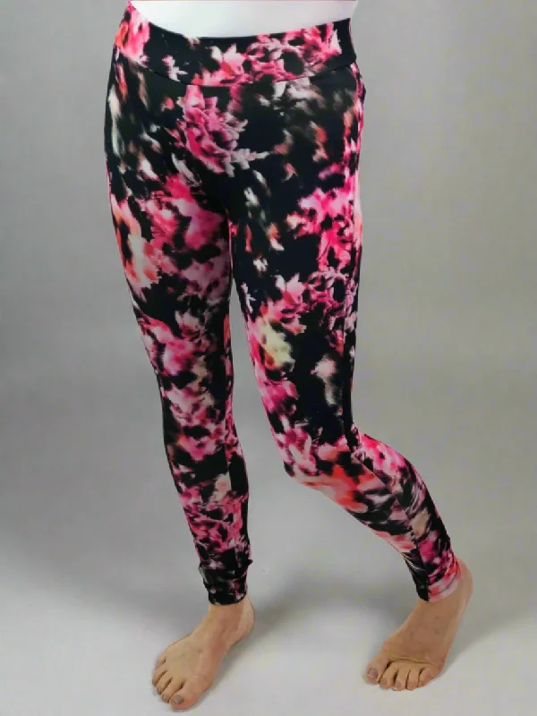 Pink & Black Print Gym Leggings Clothing Sale