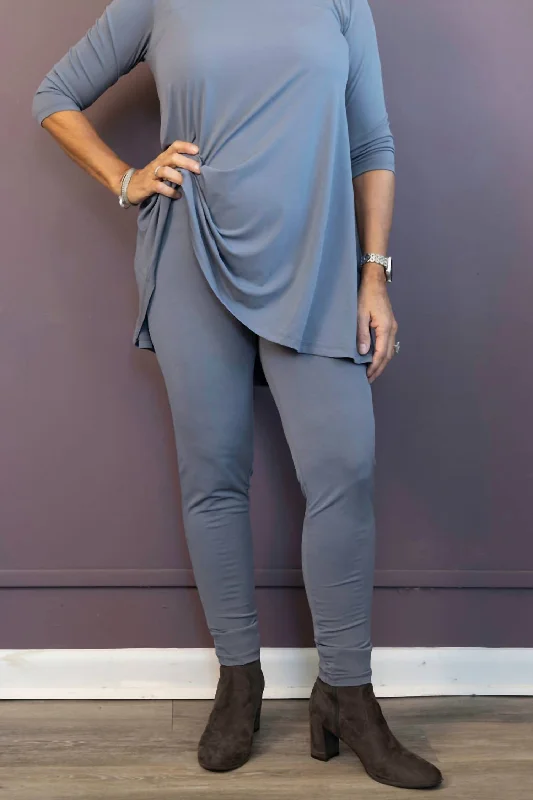 Basics Leggings - Plus Size In Grey Clothes Women