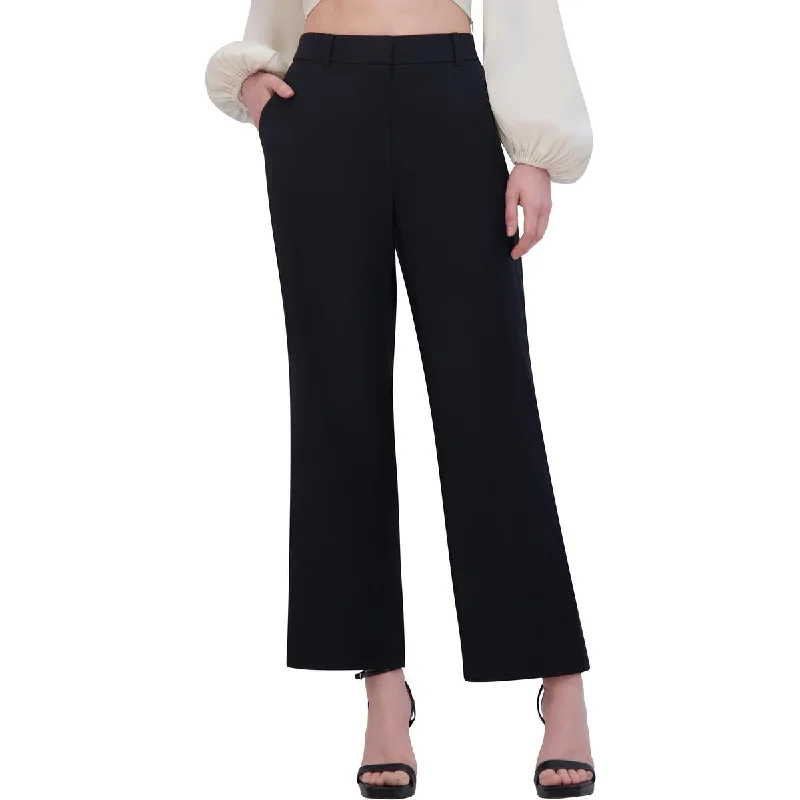 Womens Linen Flat Front Ankle Pants Clothing Brands