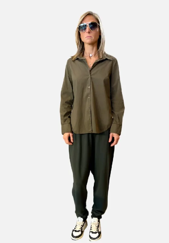 Oversize Fit Trousers - Green Timeless Women's Fashion Styles