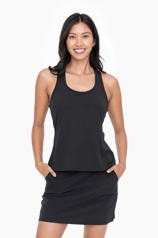 Mono B Black Racerback Active Tank Women's Travel Apparel