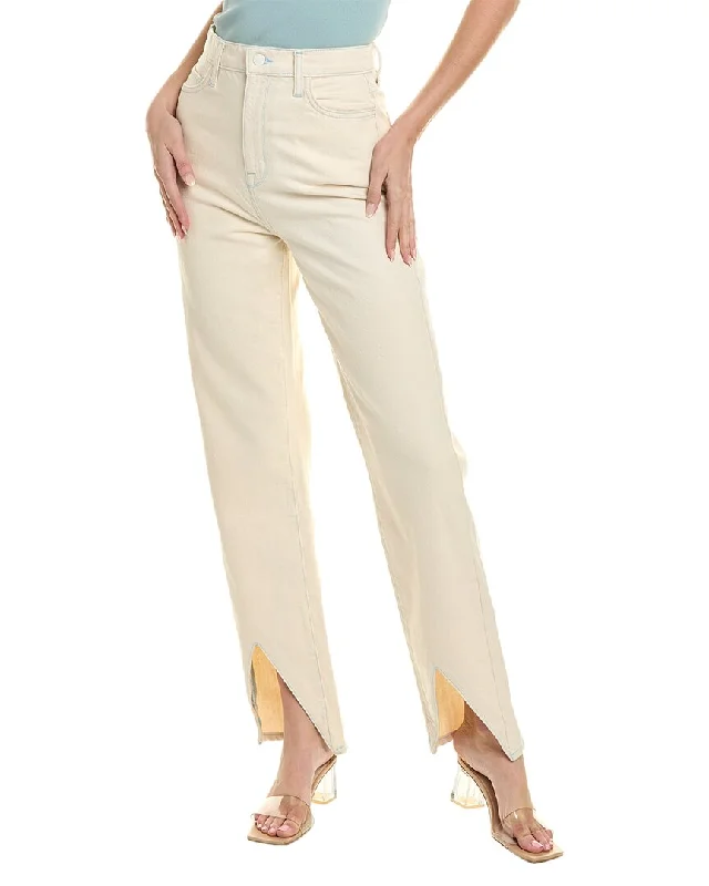 Triarchy Ms. Hart Petal Hem White High-Rise Straight Leg Jean Women's Evening Clothes