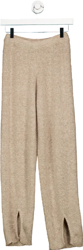 Miss Rosier Beige Knitted Trousers S Women's Outerwear Attire