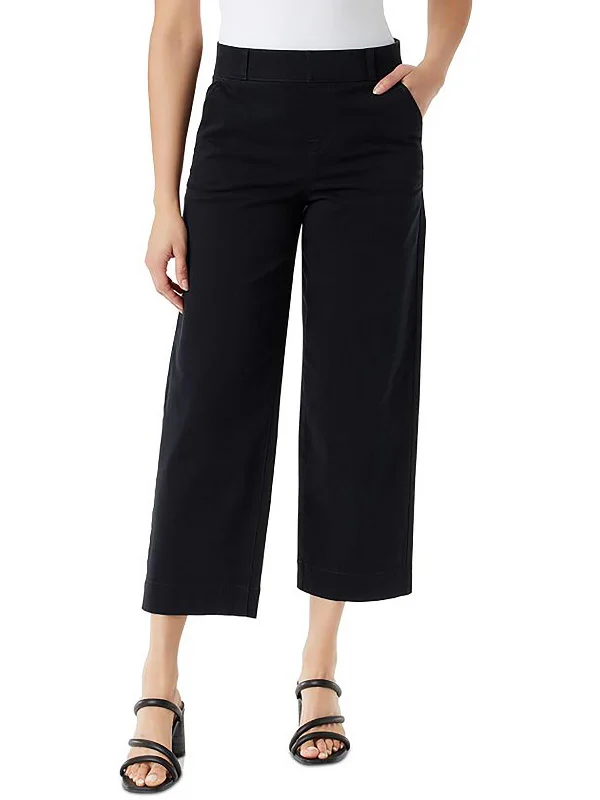 Shape Effect Womens Twill High Rise Cropped Pants Women Clothes