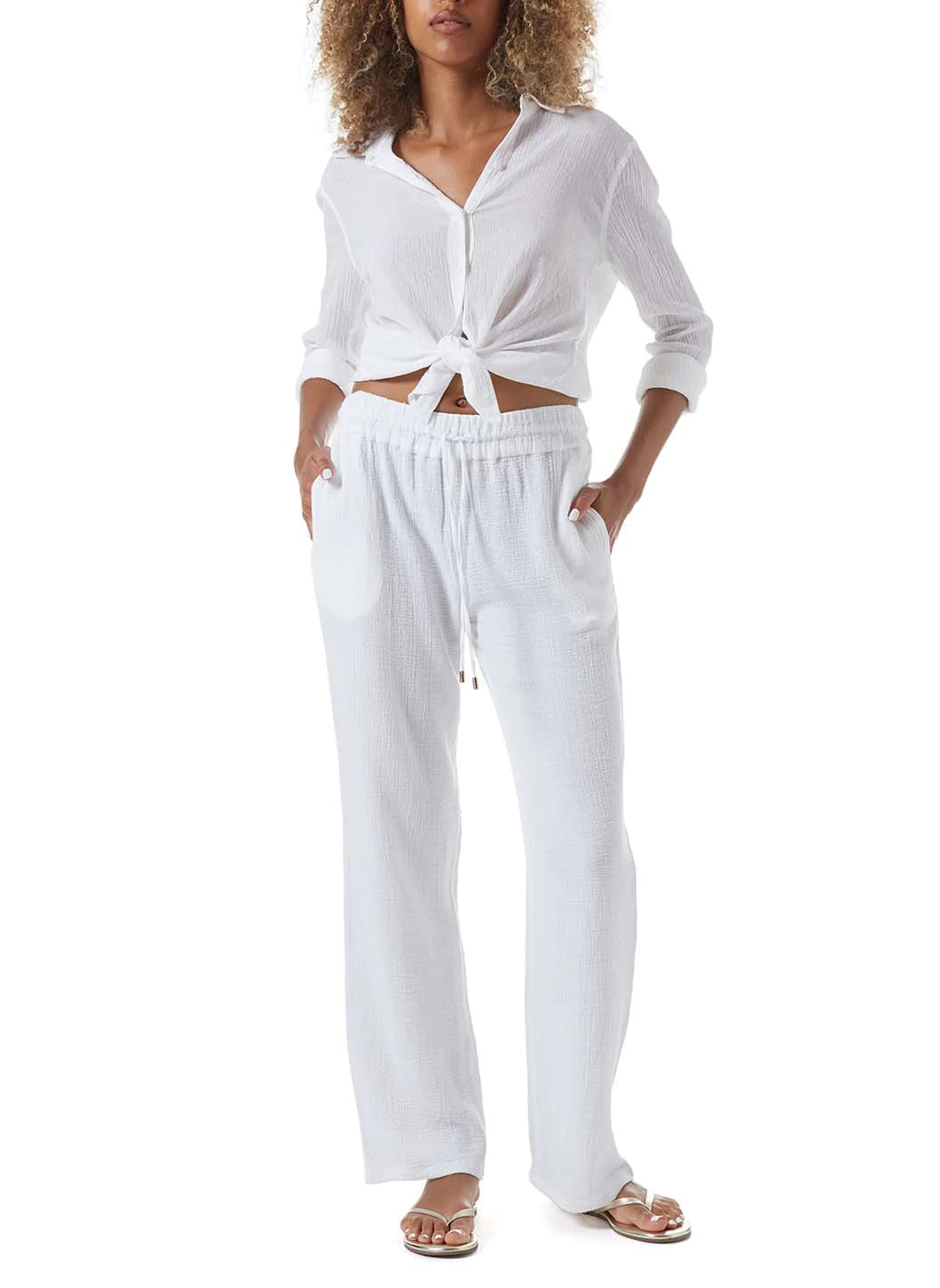 Krissy Pants - White Women's Casual Apparel