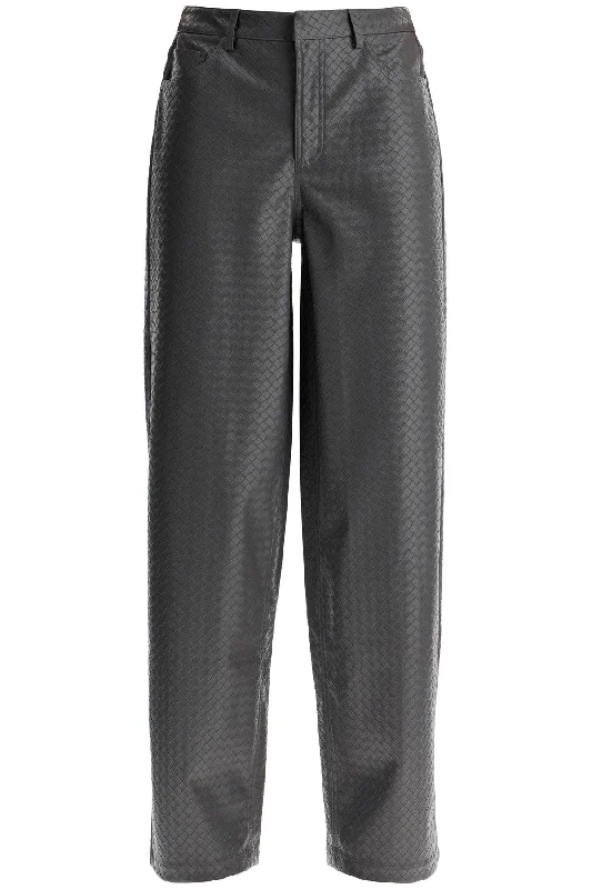 Rotate Women's Wide Woven Patterned Trousers With A Women's Casual Garments