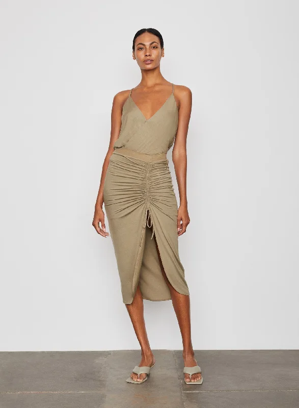 Koa Skirt - Bay Leaf Women's Luxury Apparel