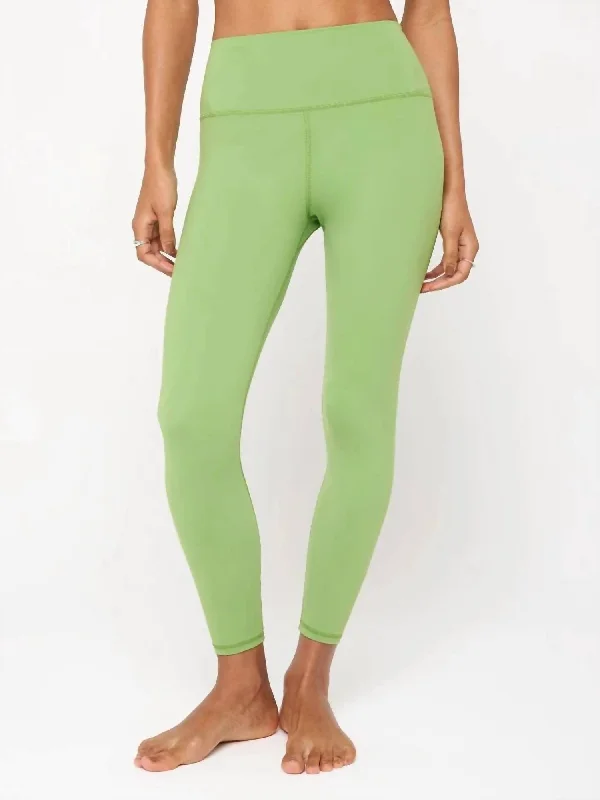 Ada High Waist Leggings In Cactus Elegant Women's Clothing