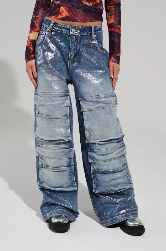 TO THE MOON DENIM PANT Women's Transitional Clothes