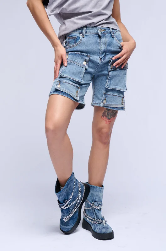 LERAY DENIM BERMUDA SHORTS Bold and Elegant Women's Fashion