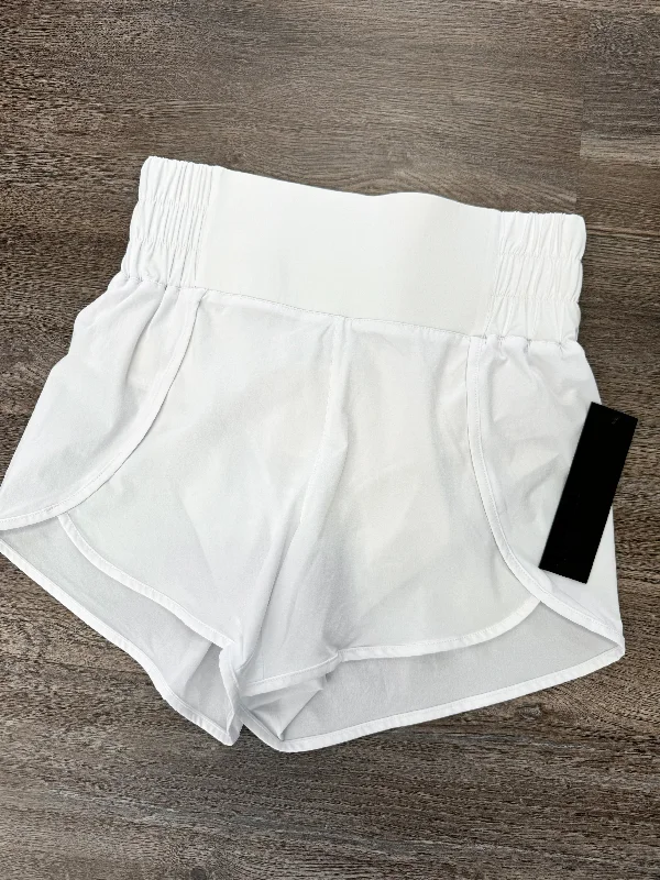 Mono B White Athleisure Split Shorts Women's Clothing For Holiday Travel