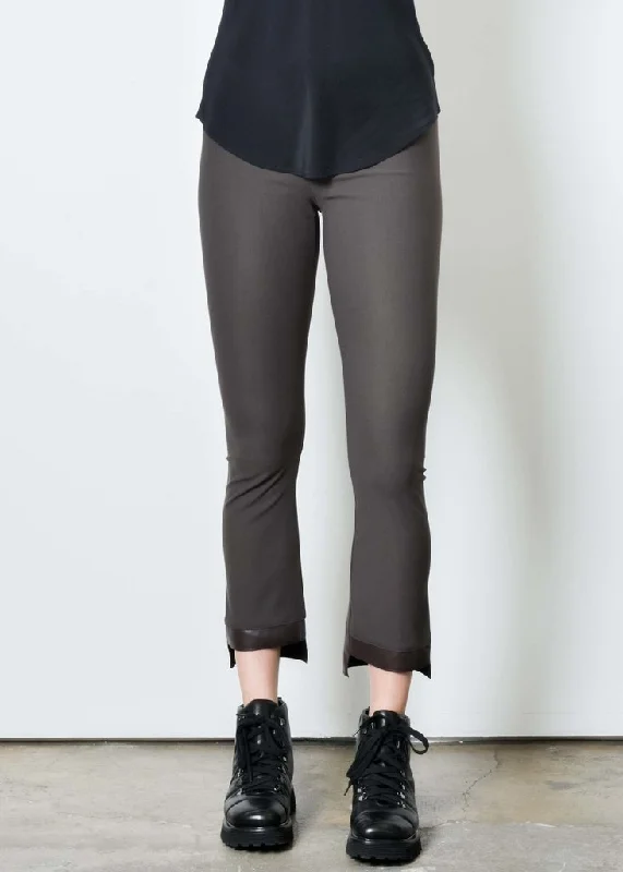 Olga Cropped Flare Pant - Espresso Trendy Boutique Online