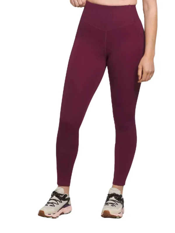 Women's Dune Sky Pocket Tight Leggings - Regular Fit In Boysenberry Elegant Women's Clothing Online