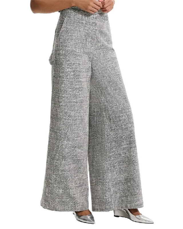 Theory Canvas Tweed Wide Leg Pant Women's Outdoor Activity Garments